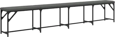 Immagine prodotto di Panca da Pranzo Grigio Scuro 248x32x45 cm in Acciaio e Tessuto