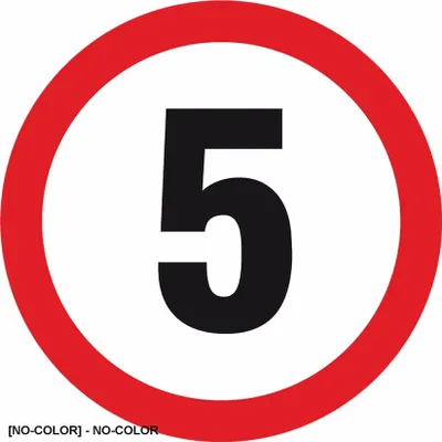 Zdjęcie produktu dla Z-DW112 - Znak na drogach wewnętrznych „Ograniczenie prędkości do 5 km/h” - 330x330