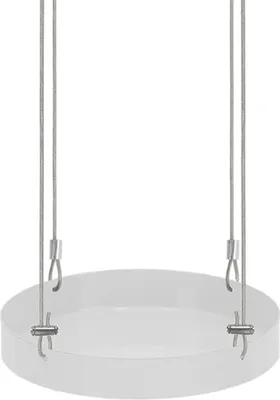Produktbild von Esschert Design Pflanzentablett rund Weiß Ø 14 cm - Metall