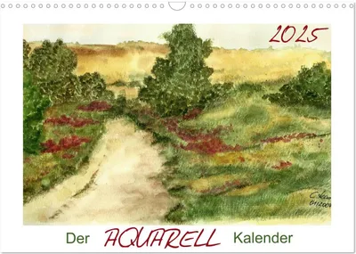 Produktbild von Der AQUARELL-Kalender (Wandkalender 2025 DIN A3 quer), CALVENDO Monatskalender