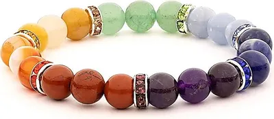 Produktbild von Armband 7 Chakra Elastisch – 2er-Set – ±0,9 cm