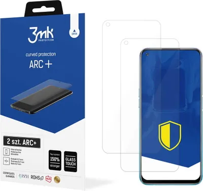 Produktbild von 3mk Display Schutzfolie ARC+ für Realme Narzo 20 Pro  0,17mm Self-Heal (2 Stück)