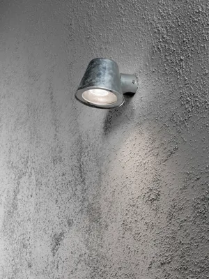 Produktbild von Konstsmide Trieste Halogen Wandleuchte - galvanisierter Stahl, klares Acrylglas, Reflektor; 7523-320