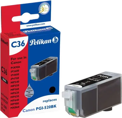 Obrázok produktu pre Pelikan Ink Cartridge, Čierna, Atrament na pigmentovej báze, 1 kusov