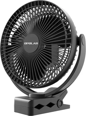 Obrázek produktu pro Opolar Clip-On dobíjecí ventilátor s klipem, 10000 mAh, černý