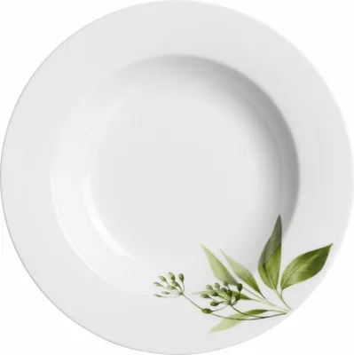 Immagine prodotto di Ritzenhoff & Breker Teller Tief Evora, Speiseteller, Suppenteller, Pastateller, Porzellan, Weiß, Ø 22 cm, 422542