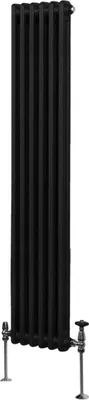 Produktbild von Traditioneller 2-Spalten-Heizkörper - 1800 x 292 mm - Schwarz