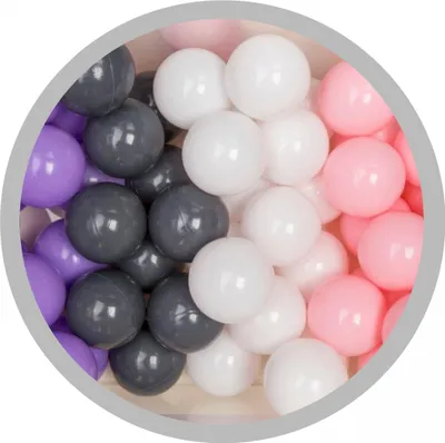 Imagen del producto de PELOTAS PARA PISCINA - 80 unidades, colores pastel, rosa