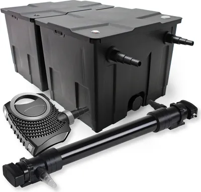 Obrázok produktu pre SunSun 2-komorová filtračná súprava 60000l 72W UVC 6er jazierkový čistič NEO10000 80W čerpadlo