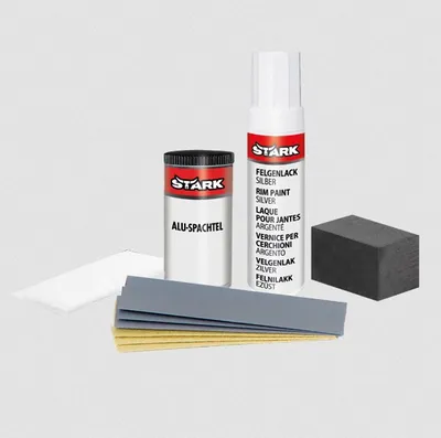 Produktbild von STARK 40072 Felgenreparatur-Set 10-teilig für leichte und mittlere Kratzer + Schrammen