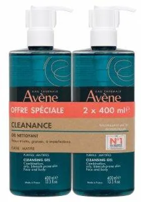 Obrázok produktu pre Avène Cleanance čistiaci gél Cleansing Gel 2 x 400 ml