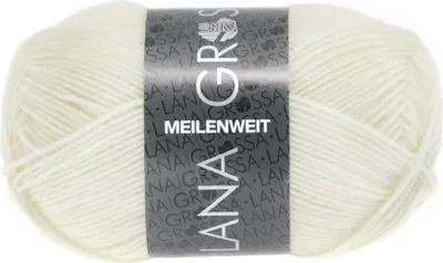Produktbild von Lana Grossa - Meilenweit 4-fach 50g 1113 rohweiß