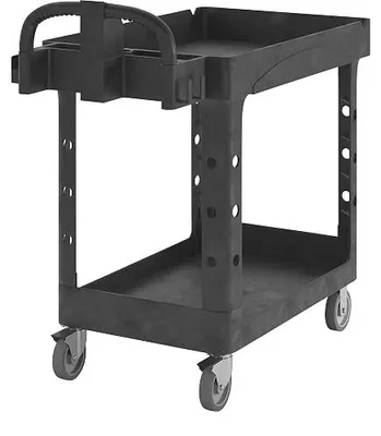 Produktbild von Rubbermaid | Allzweck-Tischwagen aus Kunststoff | mit Wannenvertiefung | LxBxH 975 x 432 x 832 mm