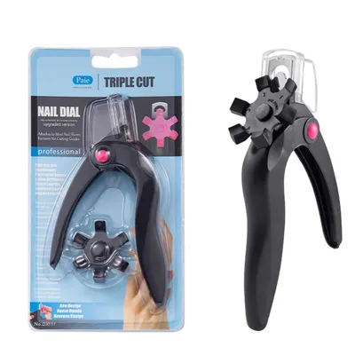 Produktbild von Nagelknipser aus Acryl, Verstellbarer Nagel Trimmer für verschiedene Nagelformen, Schwarz