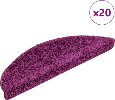 Zdjęcie produktu dla Maty na schody 20 szt. 56x17x3 cm Fioletowe półokrągłe