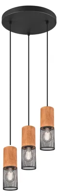 Obrázok produktu pre Luster TRIO TR 304330332 Tosh E27 3x40W čierny