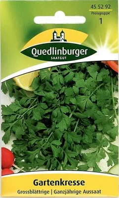 Produktbild von Quedlinburger Saatgut - Gartenkresse Großblättrige - Samen - 455292