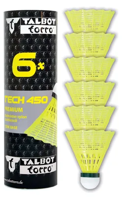 Image de Balles de badminton Talbot-Torro TECH 450 Panier:jaune vert/slow