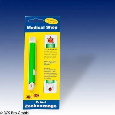 Produktbild von Zeckenzange mit 2 Zangenköpfen 1 St