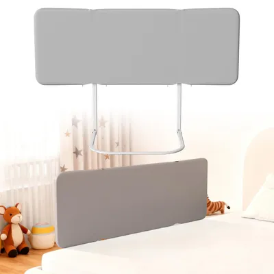 Produktbild von Vigevee Bettgitter klappbar 120 cm, Kinder-Rausfallschutz, 4 Winkel, mit 2 Gurten & Aufbewahrungstasche