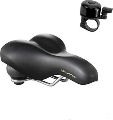 Produktbild von Selle Royal Classic Country Herrensattel Tourensattel Fahrradsattel Gel inkl. Fahrradklingel