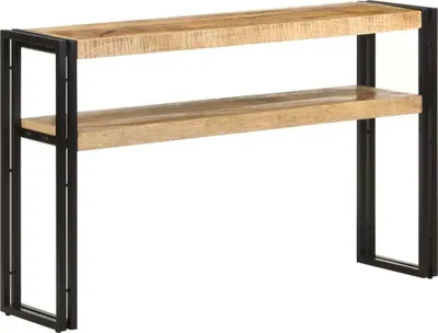 Produktbild von vidaXL Konsolentisch 120x30x75 cm Raues Mangoholz