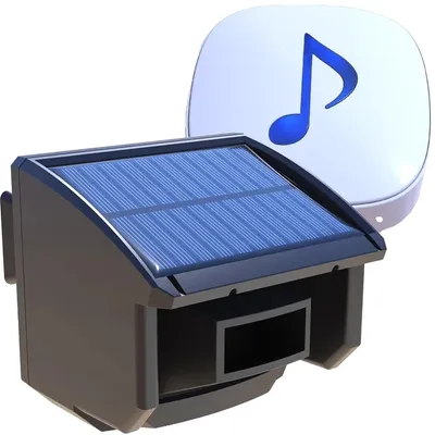 Produktbild von Bewegungsmelder, solarbetrieben, drahtlose Übertragung, KIT1, EU-Stecker-a