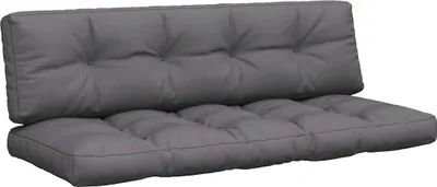 Image de vidaXL Coussin pour palette 2 pcs. tissu anthracite