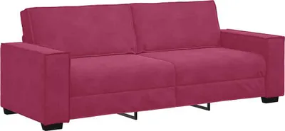 Obrázok produktu pre 3-miestna pohovka, vínovo červená 220x78x84 cm, zamat