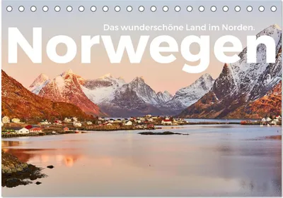Produktbild von Norwegen - Das wunderschöne Land im Norden. (Tischkalender 2026 DIN A5 quer), CALVENDO Monatskalender
