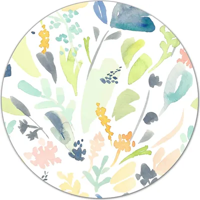 Produktbild von Glas-Herdabdeckplatte Glaskeramikkochfeld-Abdeckung Schneideplatten - 40 cm - Florale Abstraktion