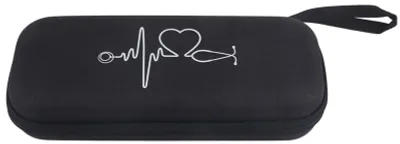 Imagen del producto de Estuche de almacenamiento resistente para estetoscopios, caja organizadora portátil de EVA, color