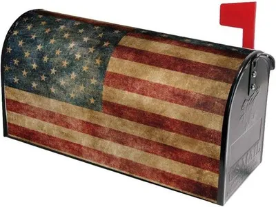 Produktbild von Famanu Briefkastenhülle mit Amerikanischer Flagge - Dekorativ für Garten und Feiertage