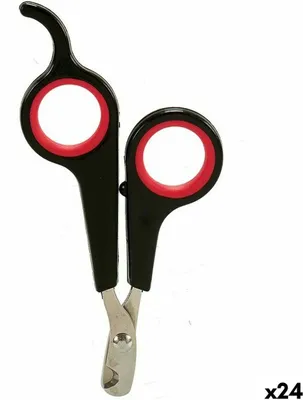 Obrázek produktu pro Nůžky na nehty Mascow AR1807058 Černá červená 6 x 0,5 x 11,5 cm Domácí zvířata (24 kusů)