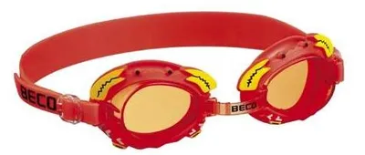 Produktbild von Beco Kinderschwimmbrille Palma 4+ | Krabbendesign | Rot/Orange