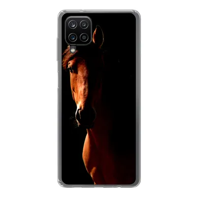 Produktbild von MuchoWow® Handyhülle Schutzhülle Hülle für Samsung Galaxy A12 Pferd - Licht - Porträt Silikon Softcase Handy Hülle - Bild