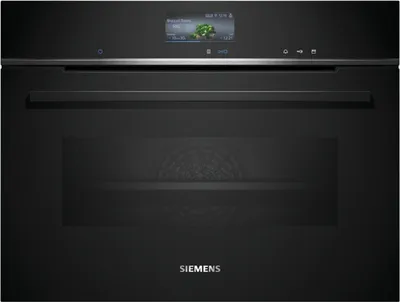 Produktbild von Siemens CS736G1B1, iQ700, Einbau-Kompaktdampfbackofen, 60 x 45 cm, Schwarz, Edelstahl