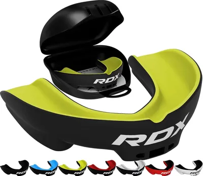 Produktbild von RDX Zahnschutz, Boxen, MMA, Mundschutz, Kickboxen, Mundstück, Zahnschutz, Kieferschutz mit Etui, Muay Thai, Kampfsport, Rugby, Hockey, Fußball