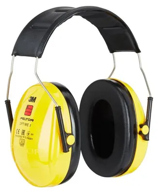 Produktbild von 15x 3M™ PELTOR™ Optime™ I Kapselgehörschützer, gelb, Kopfbügel, H510A-401-GU | Packung (20 Stück)