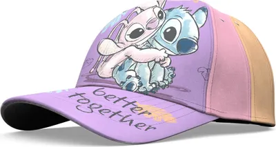 Produktbild von Lilo & Stitch Basecap Kappe Kinder Mädchen Disney Lila 54