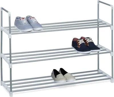Produktbild von Schuhregal aus Metall silber