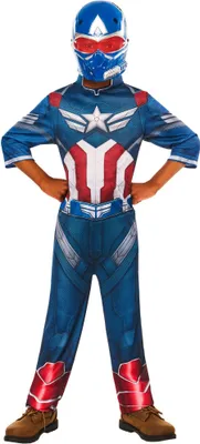 Produktbild von Captain America: Brave New World - Kostüm - Kinder BN6221 (128) (Blau/Rot/Weiß)