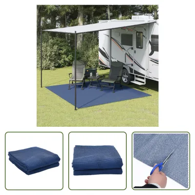 Immagine prodotto di The Living Store Campingteppich Blau 3x3 m