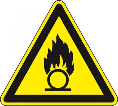Produktbild von Dreifke® Aufkleber I Warnschild Warnung vor brandfördernden Stoffen, Folie, S...