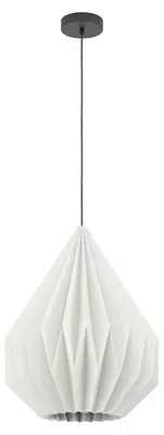 Immagine prodotto di Lampadario A Sospensione Vintage Minting Acciaio Nero Bianco 1 Luce E27