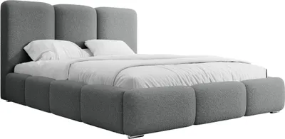 Produktbild von FEDVE Polsterbett Doppelbett Kestle Schlafzimmer Bett Bettkasten Matratze H3 160x200 cm Dunkelgrau (Now Or Never 92)