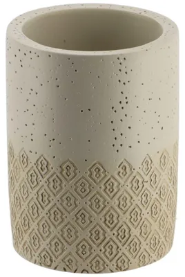 Produktbild von TENDANCE | Zahnputzbecher - Becher für das Badezimmer - Zahnbürstenhalter - beige - 260 ml - Badezimmerbecher - Badezimmer