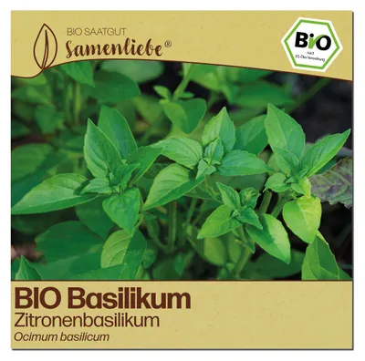Produktbild von Samenliebe  Basilikum Samen | Zitronenbasilikum - samenfestes  Saatgut
