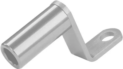 Image de Support de guidon de vélo en aluminium en forme de Z, argenté, 10 mm