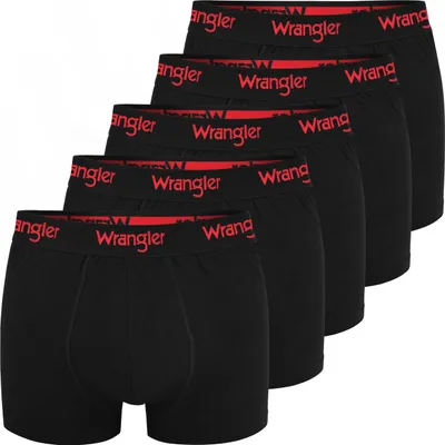 Produktbild von Wrangler 5er Pack - Herren Boxershorts mit Baumwolle, Unterhosen für Männer, L